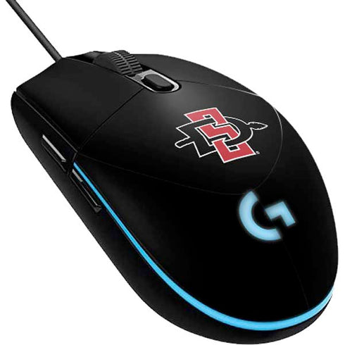 San Diego State University Aztecs Logo G203 Prodigy RGB Wired Gaming Mouse Skin